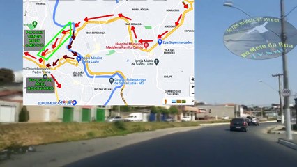 BR381: Chegando a BH mas DESVIANDO por Santa Luzia para sair em VENDA NOVA (Shopping Estação) ou ir para Aeroporto CONFINS