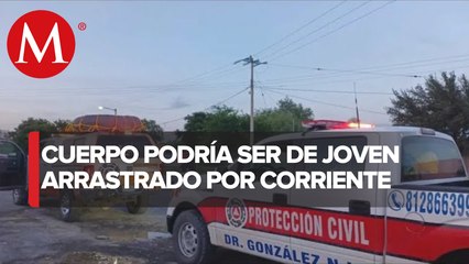 Encuentran cuerpo en río Pesquería durante búsqueda de joven arrastrado por la corriente