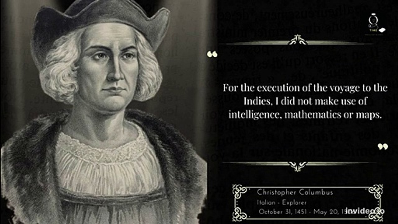 I am the one who discovered America.Christopher Columbus.Here are some of I am the one who discovered America.