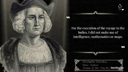 I am the one who discovered America.Christopher Columbus.Here are some of I am the one who discovered America.