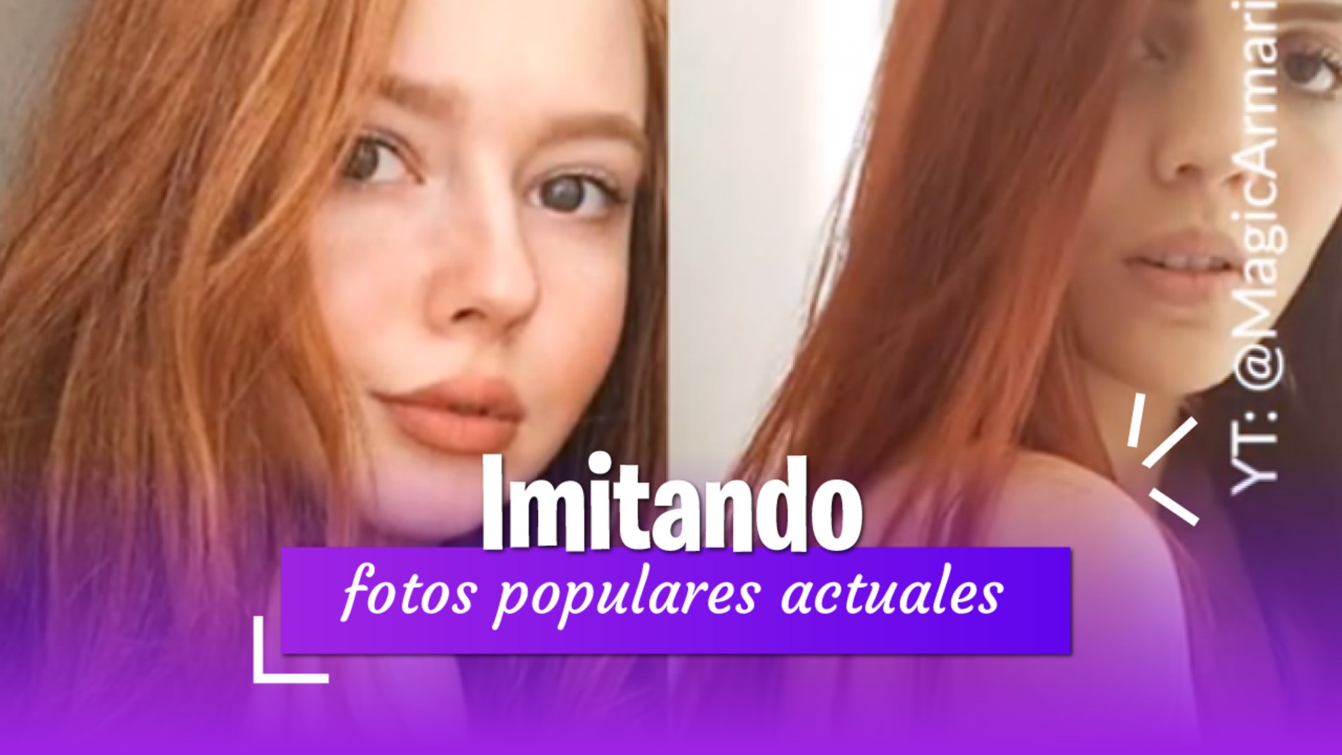 ⁣Imitando fotos populares