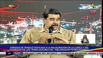 Pdte. Nicolás Maduro resalta valores patrios con trabajadores de PDVSA