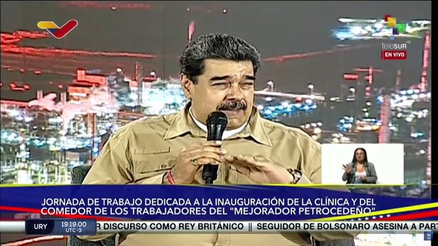 Pdte. Nicolás Maduro resalta valores patrios con trabajadores de PDVSA