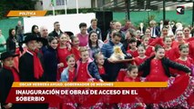 Inauguración de obras de acceso en El Soberbio