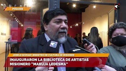 Inauguraron la biblioteca de artistas misionero “Maruja Ledesma”