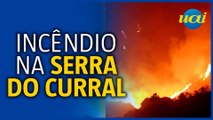Incêndio atinge área da Tamisa na Serra do Curral