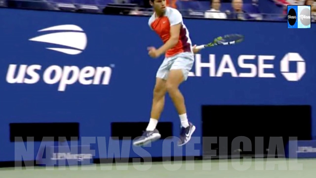 World's Tennis Star Carlos Alcaraz Hits 'One of the Greatest Shots Ever' in US Open Thriller History