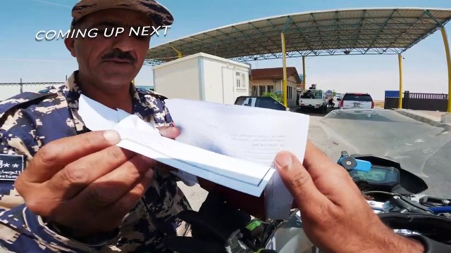 BORDER CROSSING INTO SYRIA FROM JORDAN - Jaber Nassib Jordan to Syria Border - MIDDLE EAST MOTORCYCLE TOUR