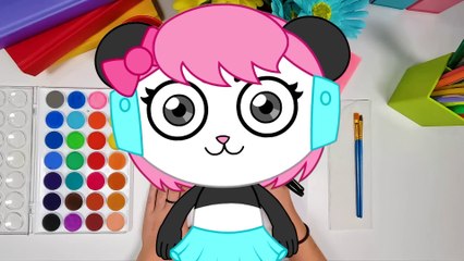 Learn how to Draw Panda Combo's Panda little sister COCO