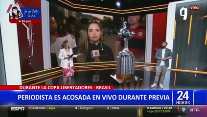 Brasil: ¡Indignante! Periodista fue acosada durante las semifinales de la Copa Libertadores