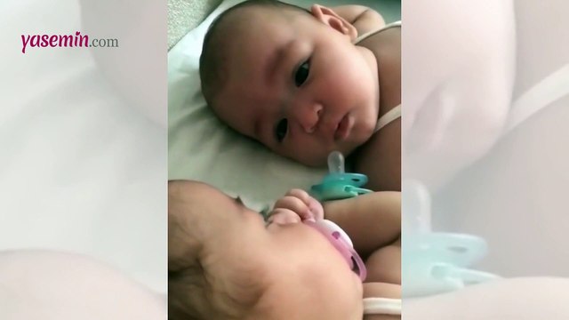 Seray Sever'in ikiz kızları sosyal medyada büyük ilgi gördü!