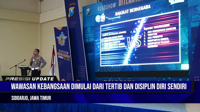 Ratusan Pelajar Ikuti Wawasan Kebangsaan di Polresta Sidoarjo, Dilanjut Doa Bersama Untuk Bangsa