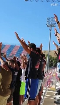 Crotone, i tifosi caricano la squadra