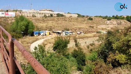 La expansión del camapamento de chabolas en el Parqe de Sa Riera de Palma