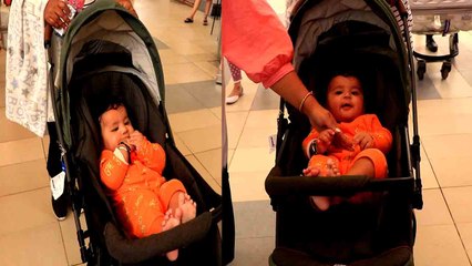 Bharti Singh Spotted with her Cute son  Gola & Harsh Limbachiya  as they Returns from Amritsar