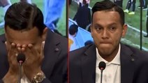 Kırmızı kart cezası iptal edilmeyen Josef de Souza basın toplantısında gözyaşlarına boğuldu