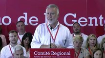 Torres anuncia ante el Comité Regional su predisposición a repetir como candidato socialista a la presidencia del Gobierno de Canarias para culm