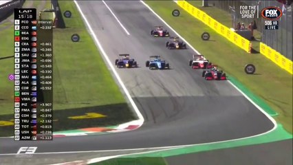 F3 2022 Italy Race 1 Crazy Overtake Bearman to 2nd Amazing Finish