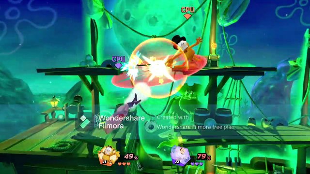 Nickelodeon All-Star Brawl Tournament: Torneo de Perdedores #1: 2ª Ronda: Garfield VS Hombre Tostadas En Polvo