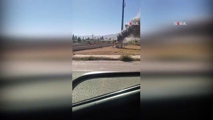 Ağrı'da bir şirkete ait baz istasyonu yandı