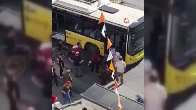 Sancaktepe pes dedirten görüntü: İETT şoförü engelli vatandaşı otobüse almadı