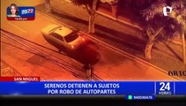 San Miguel: caen ladrones de autopartes que alquilaban vehículos para trasladar piezas robadas