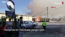 Konya'da fabrika yangını: Çok sayıda ekip bölgede