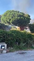 Download Video: Lipari, incendio lambisce le case a Lami: allarme tra i residenti