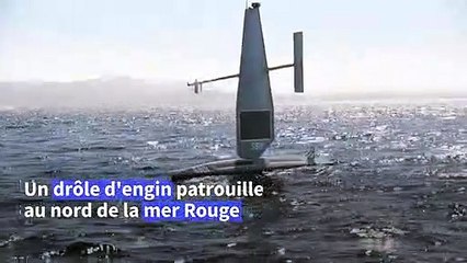 Un navire de surface sans pilote navigue dans le golfe d'Aqaba