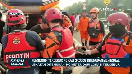 Jatuh ke Kali Grogol Usai Terlibat Kecelakaan, Pengemudi Mobil Ditemukan Meninggal