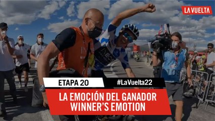 La emoción del ganador / Winner's emotion - Étape 20 / Stage 20 | #LaVuelta22