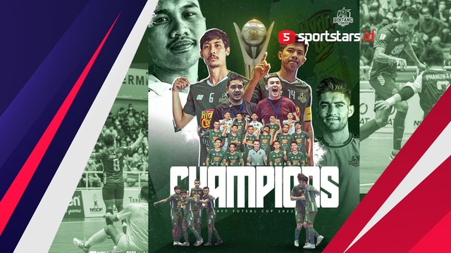 Sejarah Tercipta! Intip Selebrasi Bintang Timur Surabaya Juara AFF Futsal Club Championship 2022