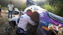 WRC GREECE 2022 SS09 Drama Loeb Rovanpera Loubet Issue Crash Puncture