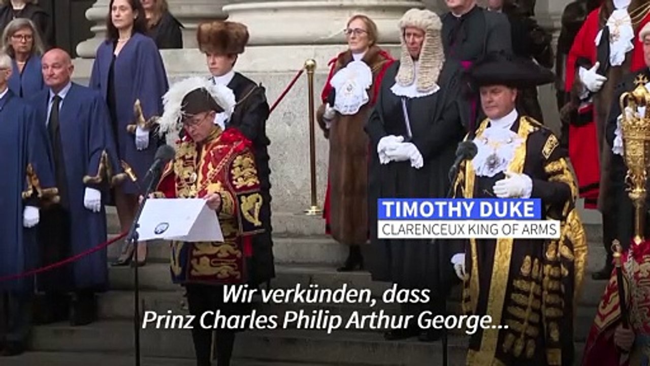 'Gott schütze den König': Charles III zum rechmäßigen König ernannt