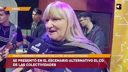 Se presentó en el escenario alternativo el cd de las colectividades