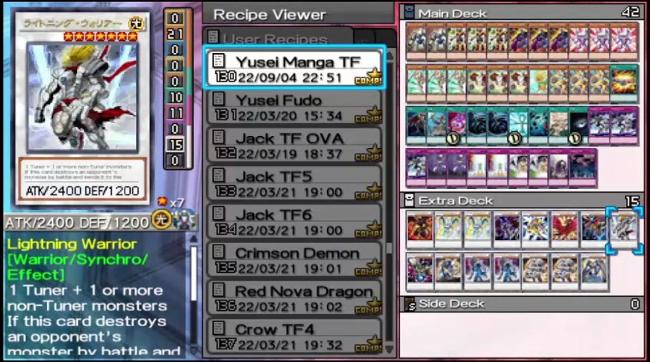 Yu-Gi-Oh! ARC-V Tag Force Special PSP - Yusei Fudo (Manga y Videojuegos) Deck Profile #2 #yuseifudo