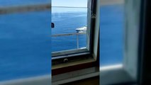 ÇANAKKALE - Yunanistan Sahil Güvenlik birimleri Ro-Ro gemisine taciz ateşi açtı