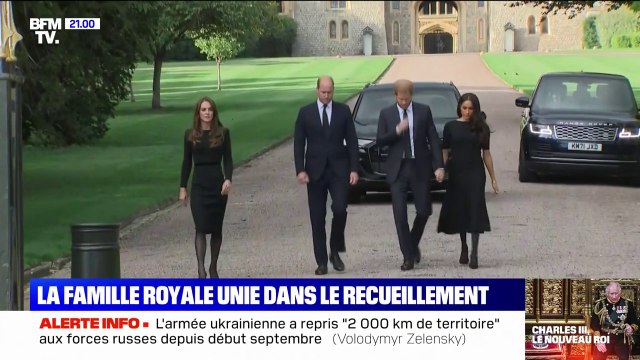William, Harry, Kate et Meghan unis à Windsor