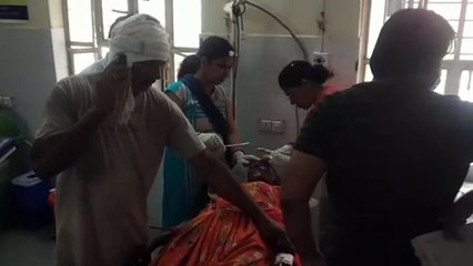 निजी स्कूल के बच्चों से भरा टेंपो पलटा, चार घायल
