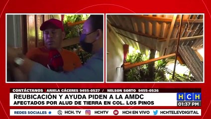¡Tras lluvias! Reubicación y ayuda, piden a la AMDC afectados por alud de tierra en col. Los Pinos