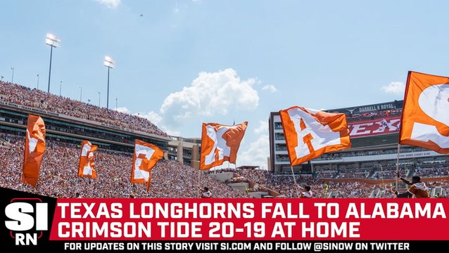 Texas Longhorns Fall To Alabama Crimson Tide 20-19