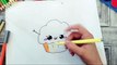 How to draw cute cupcake | easy cupcake drawing| dessiner un petit gâteau mignon