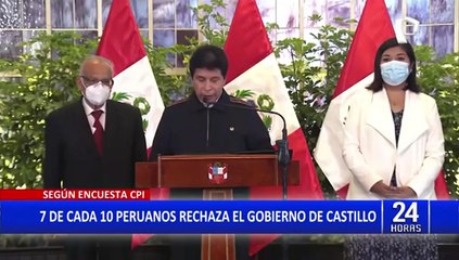CPI: el 70.9 % de ciudadanos desaprueba gestión presidencial de Pedro Castillo