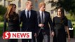 Meghan and Harry join William and Kate to meet mourners outside Windsor Castle