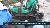 Hujan Deras di Kawasan Puncak Gunung Semeru, Dua Alat Berat Terseret Banjir Lahar Hujan