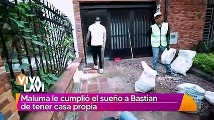 Maluma cumple el sueño de un fan y le regala una casa