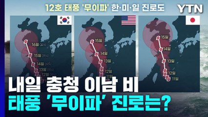 [날씨] 내일 충청 이남 비...태풍 '무이파' 진로는? / YTN