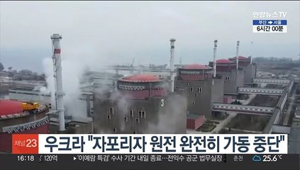 우크라 "자포리자 원전 완전히 가동 중단"