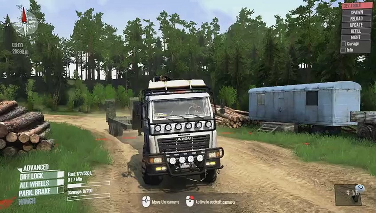 Spintires mudrunner - maps «Kart» #4