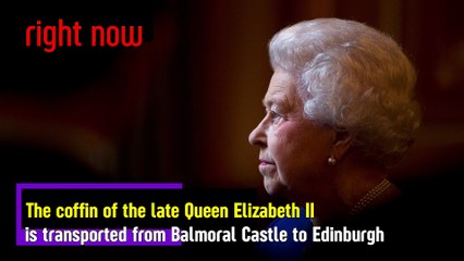 LIVE - From Balmoral Castle to Edinburgh. The coffin with Queen Elizabeth II goes on the road.